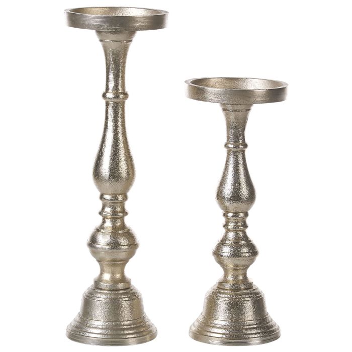 Set of 2 Candlesticks Gold