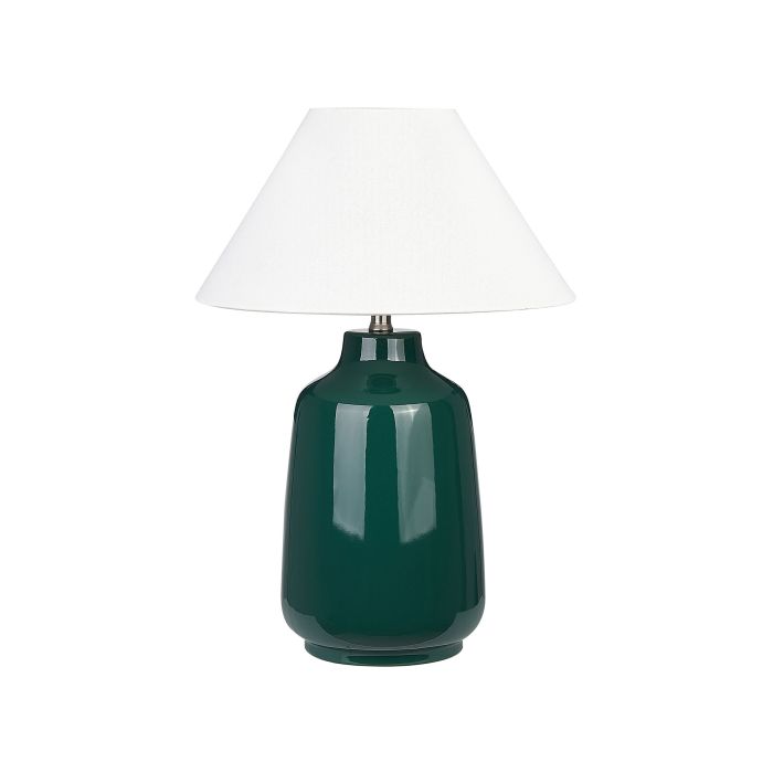 Ceramic Table Lamp Green CARETA