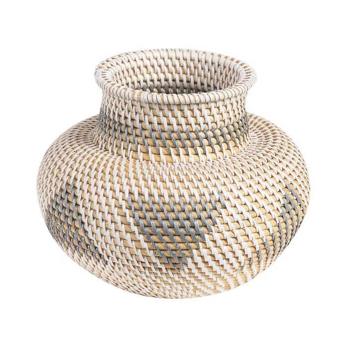 Rattan Decorative Vase 22 Natural Beige