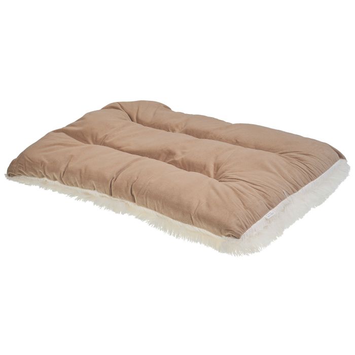 Velvet Dog Bed 60 x 45 cm Beige ERGANI
