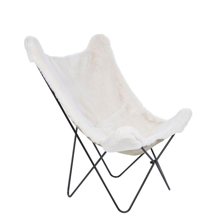 Faux Fur Armchair White NYBRO