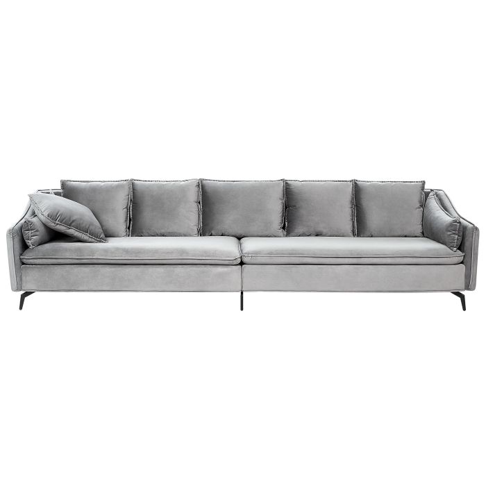 Velvet Sofa Light Grey AURE