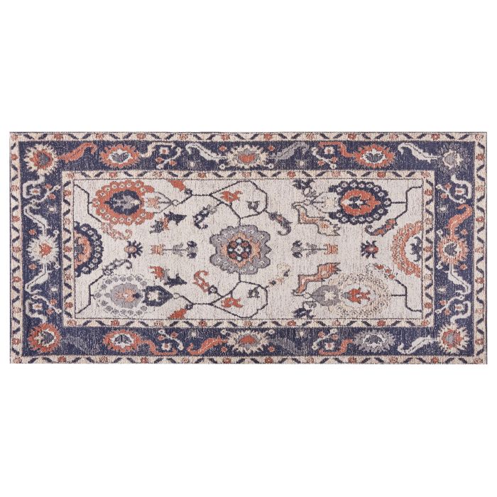 Cotton Area Rug 80x150cm Multicolour