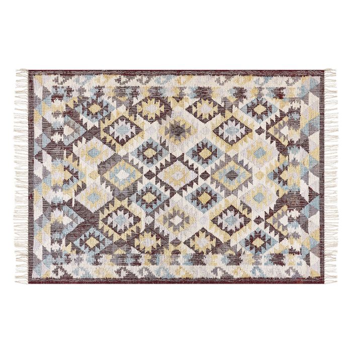 Jute Area Rug 140x200cm Multicolour