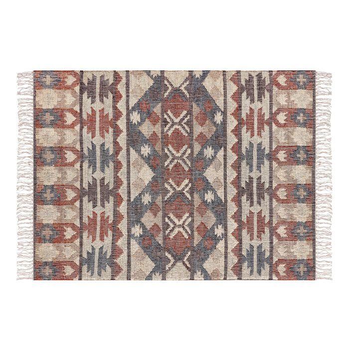 Jute Area Rug 140x200cm Multicolour