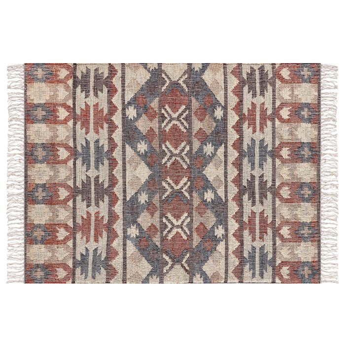 Jute Area Rug 160x230cm Multicolour
