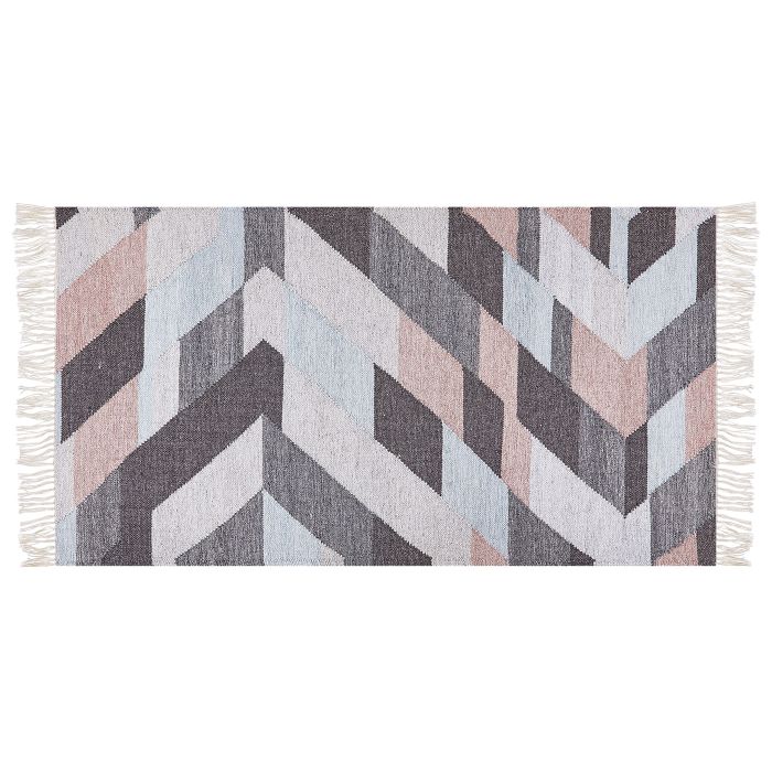 Jute Area Rug 80x150cm Multicolour