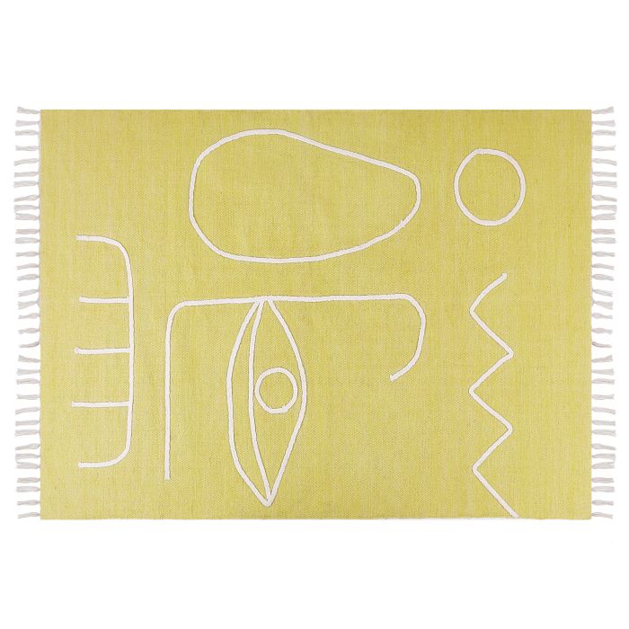 Outdoor Area Rug 140x200cm Yellow
