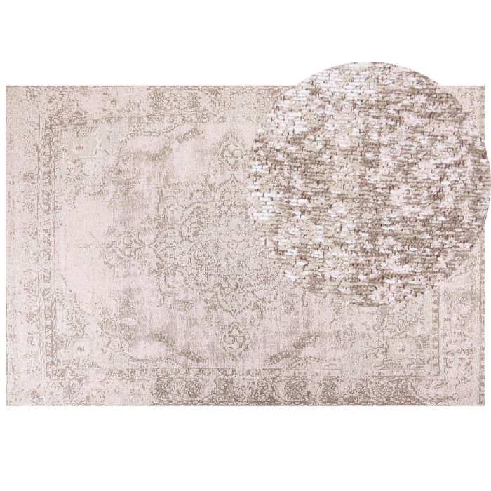 Cotton Area Rug 200x300cm Pink