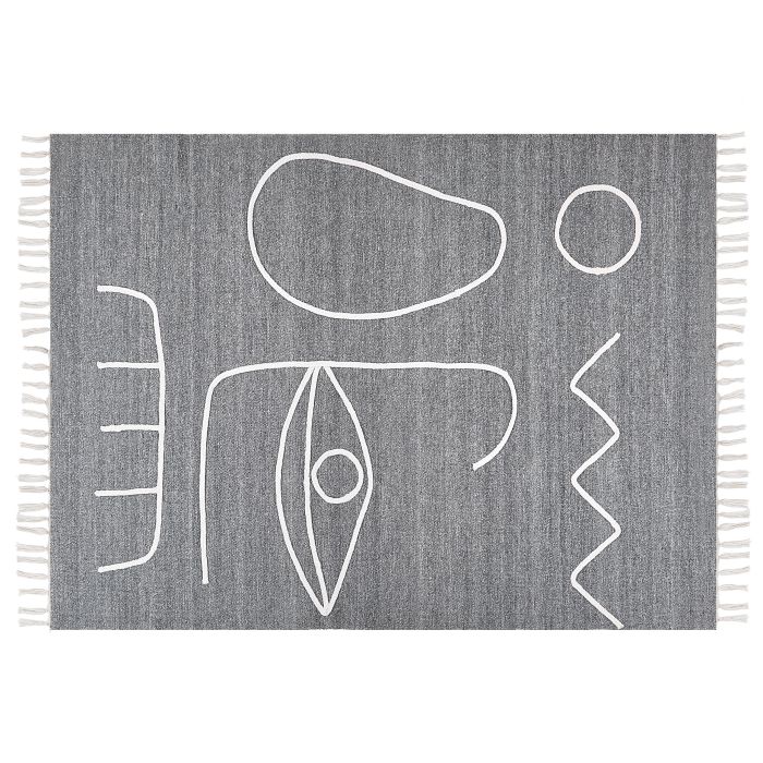 Outdoor Area Rug 140x200cm Grey