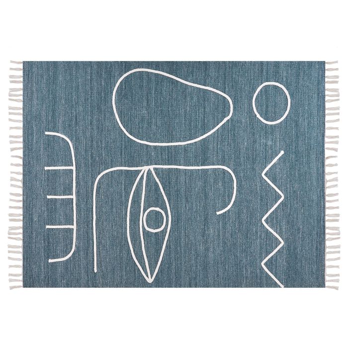 Outdoor Area Rug 140x200cm Blue
