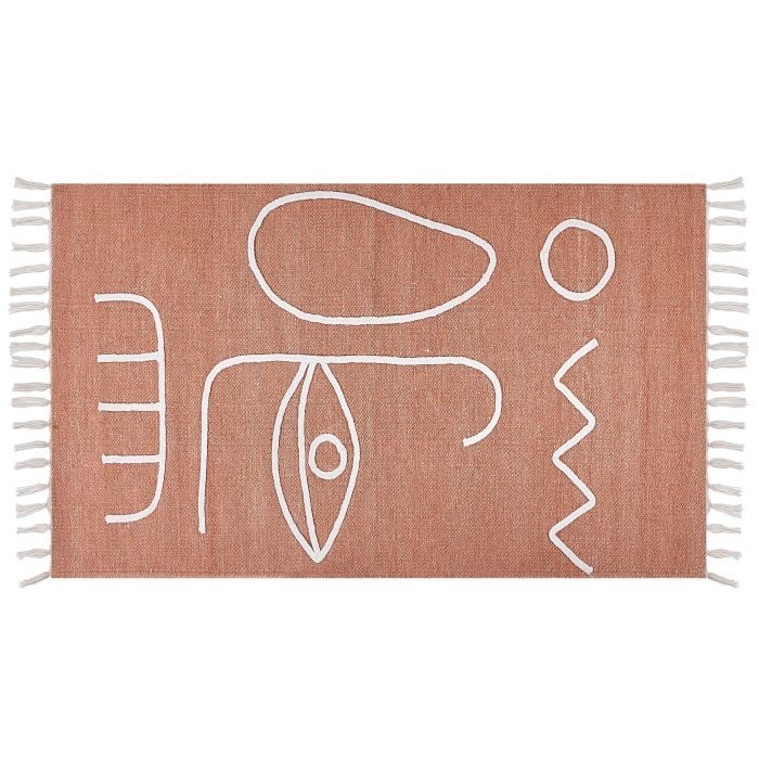 Outdoor Area Rug 80x150cm Light Red