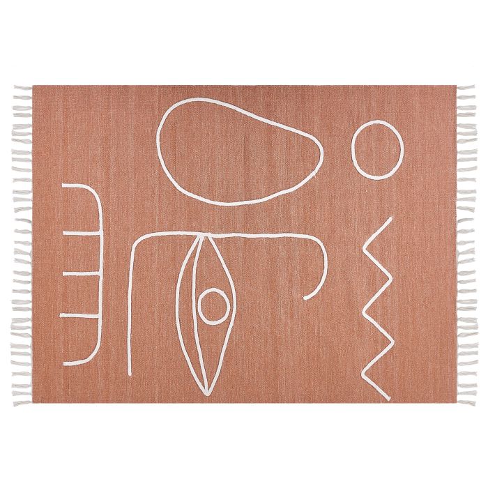 Outdoor Area Rug 140x200cm Light Red