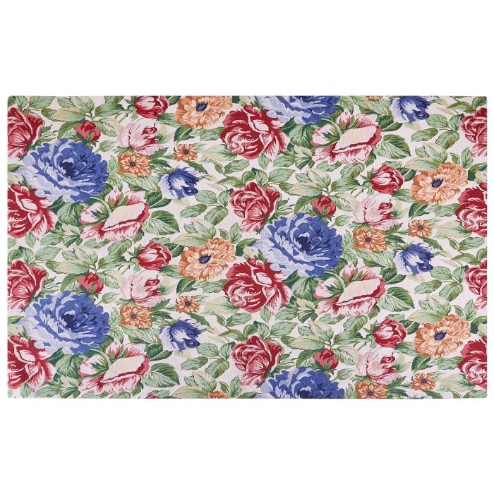 Cotton Area Rug 140x200cm Multicolour