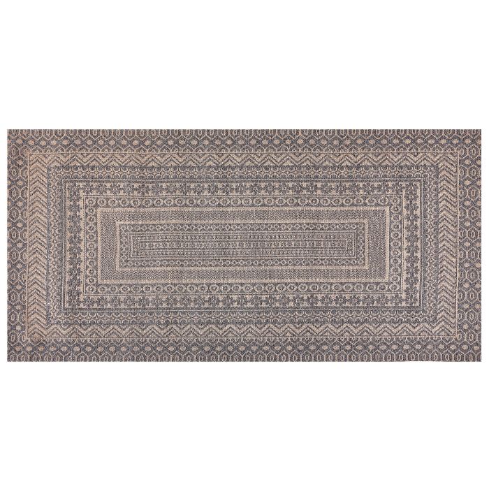Area Rug 80x150cm Beige and Grey