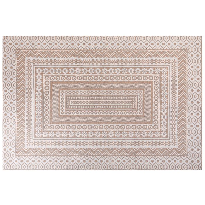 Area Rug 200x300cm Beige and White
