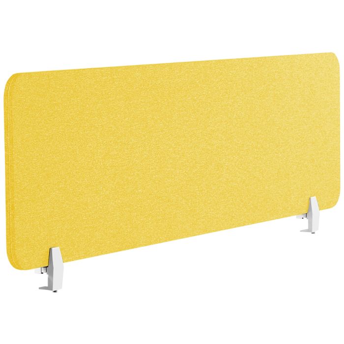 Desk Screen 130 x 40 cm Yellow WALLY