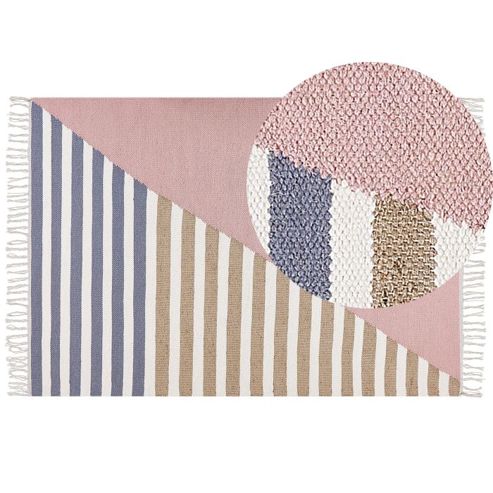 Wool Area Rug 140x200cm Multicolour