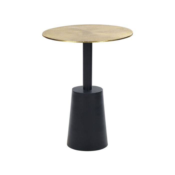 Metal Side Table Gold and Black TANAMI