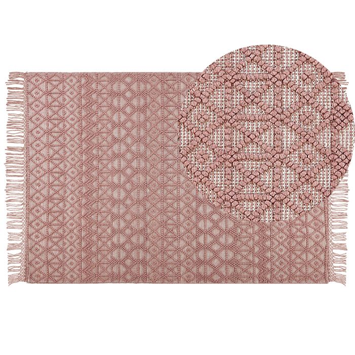 Area Rug 160x230cm Pink