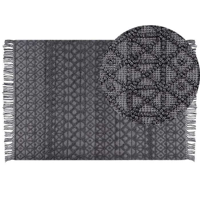 Area Rug 160x230cm Black
