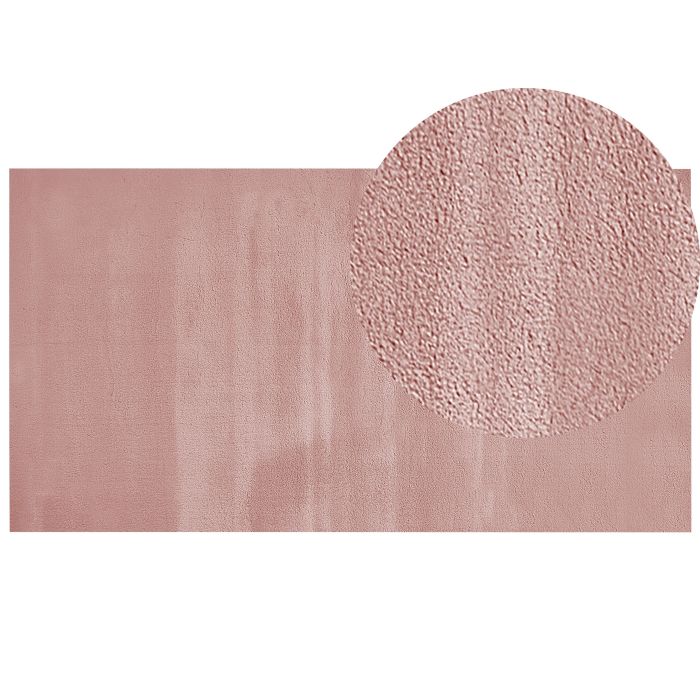 Faux Rabbit Fur Rug 80x150cm Pink