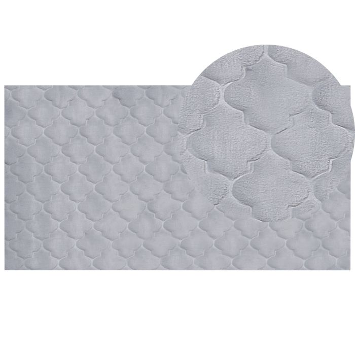 Faux Rabbit Fur Rug 80x150cm Grey