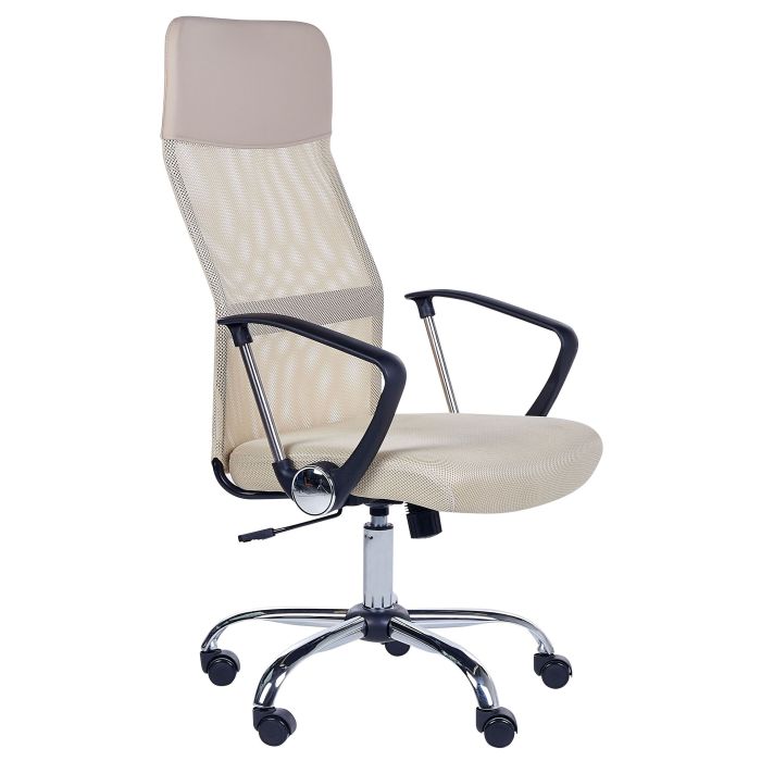 Swivel Office Chair Beige DESIGN