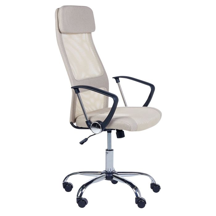 Swivel Office Chair Beige PIONEER