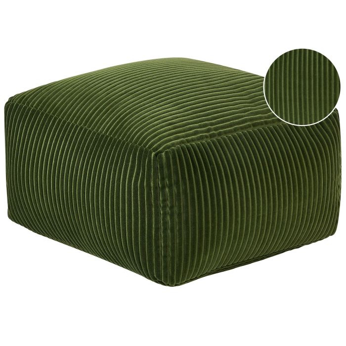 Corduroy Pouffe Green MUKKI