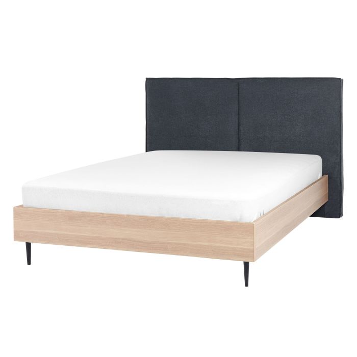 Fabric EU Double Size Bed Dark Grey IZERNORE