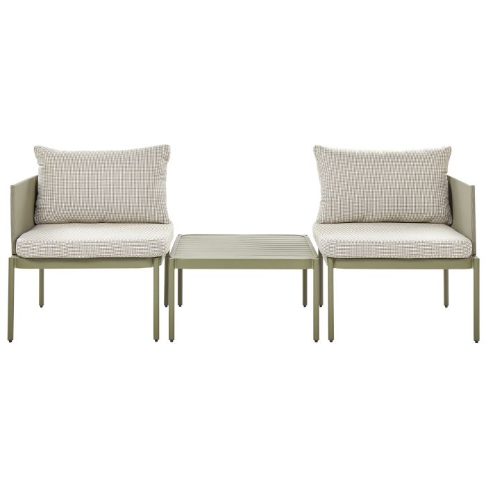 2 Seater Convertible Garden Sofa Set Green TERRACINA