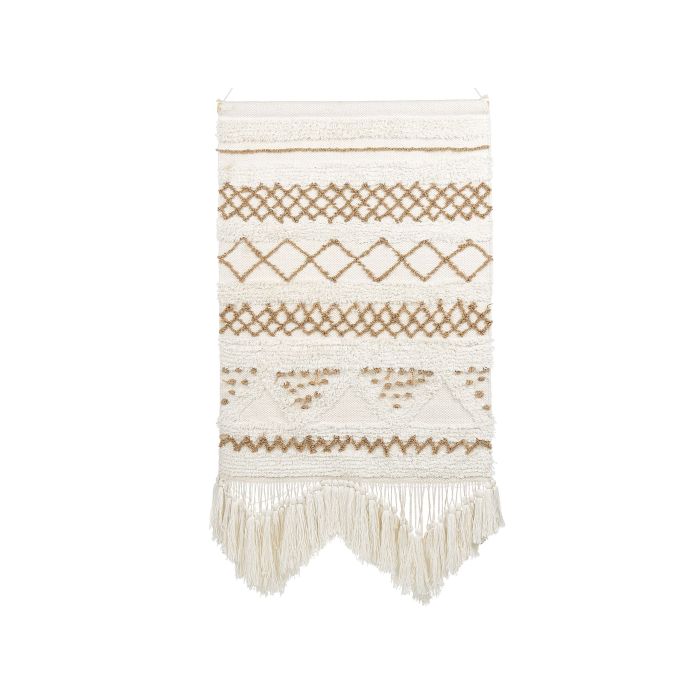 Cotton MacramÃ© Wall Hanging  Beige  BAZDAN