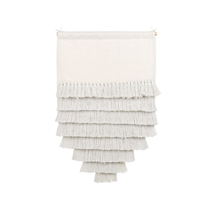 Cotton MacramÃ© Wall Hanging  White THUL