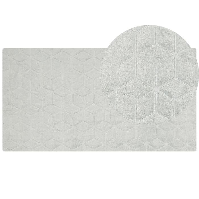 Faux Rabbit Fur Rug 80x150cm Mint Grey