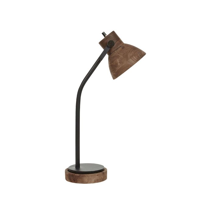 Mango Wood Desk Lamp Dark KOLAR