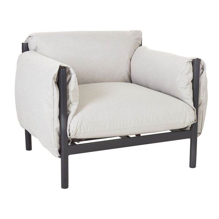 Aluminium Garden Armchair Light Grey ESPERIA
