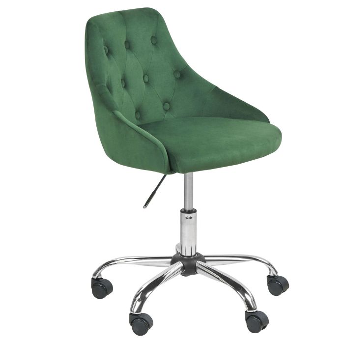 Velvet Desk Chair Green PARRISH