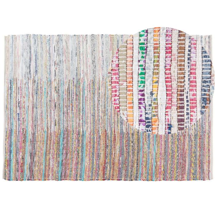 Cotton Area Rug 160x230cm Multicolour