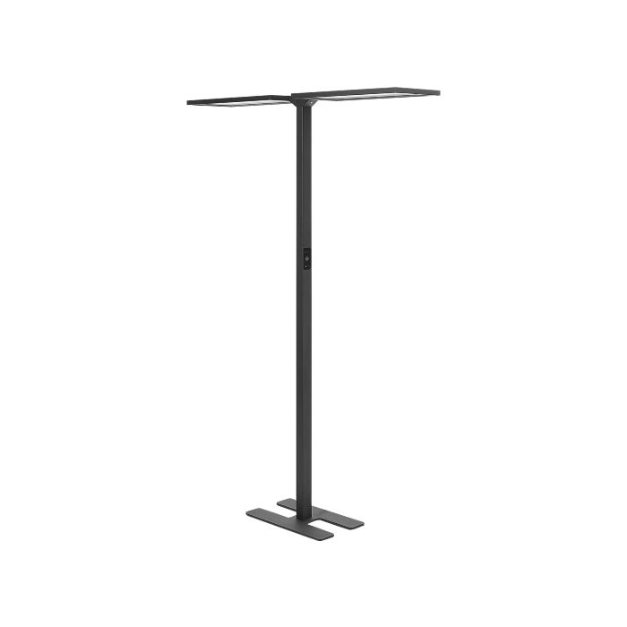 Metal LED Floor Lamp Black SCULPTOR