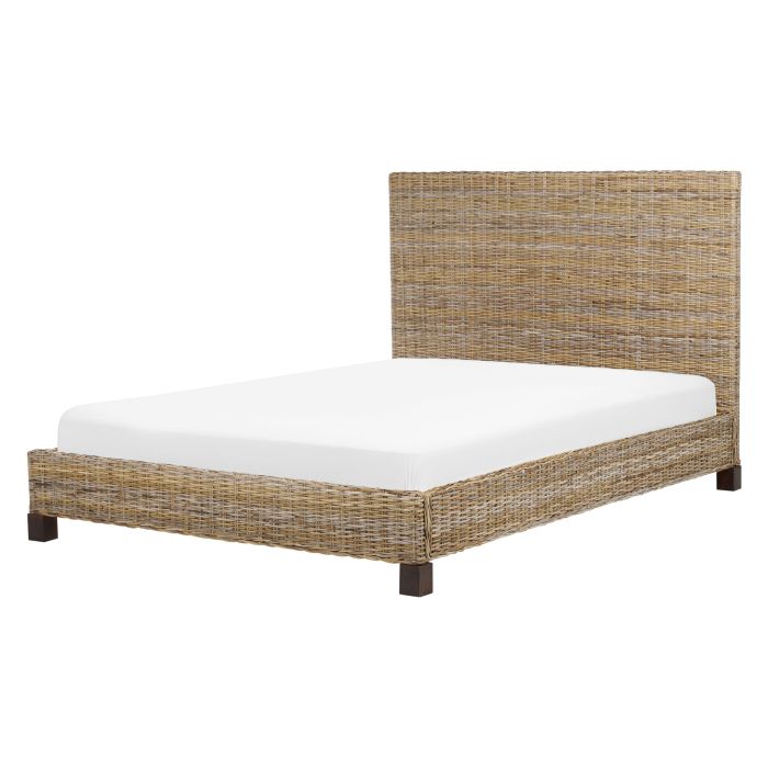 Rattan EU Double Bed Natural SALBRIS