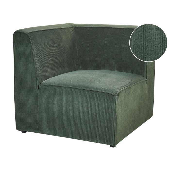 Jumbo Cord Corner Section Dark Green LEMVIG