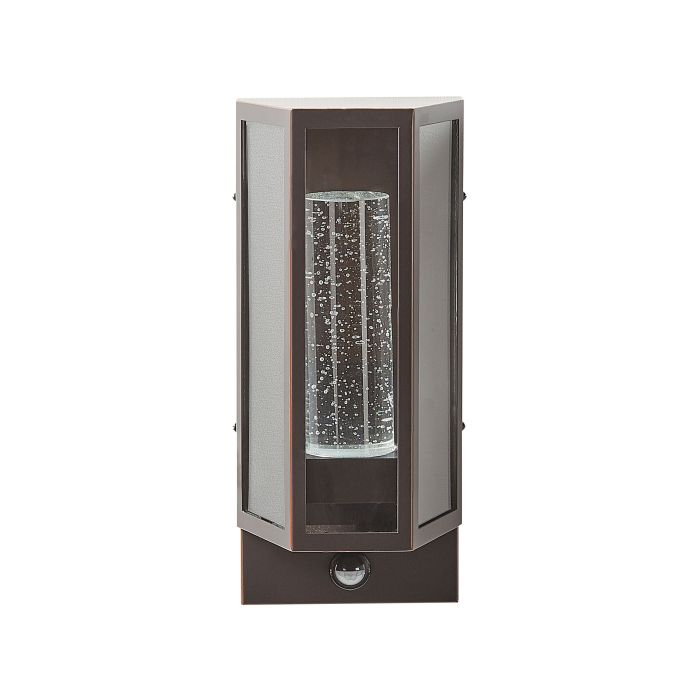Outdoor LED Wall Light with Motion Sensor Brown FRUID