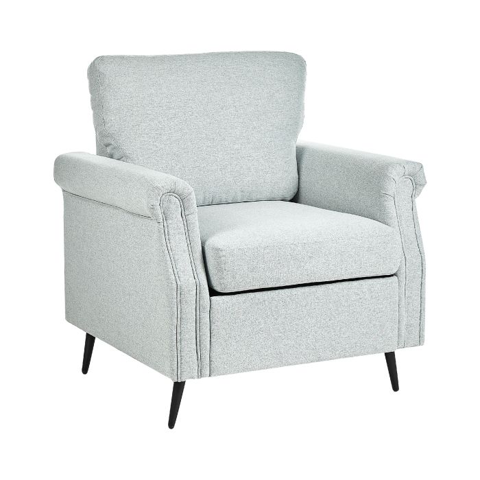 Fabric Armchair Light Grey VIETAS