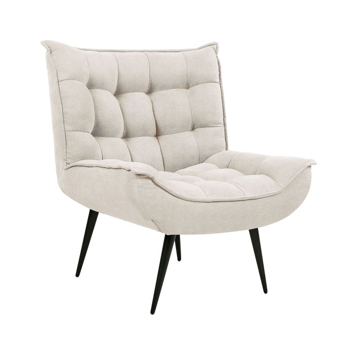 Fabric Armchair Light Beige ALVESTA