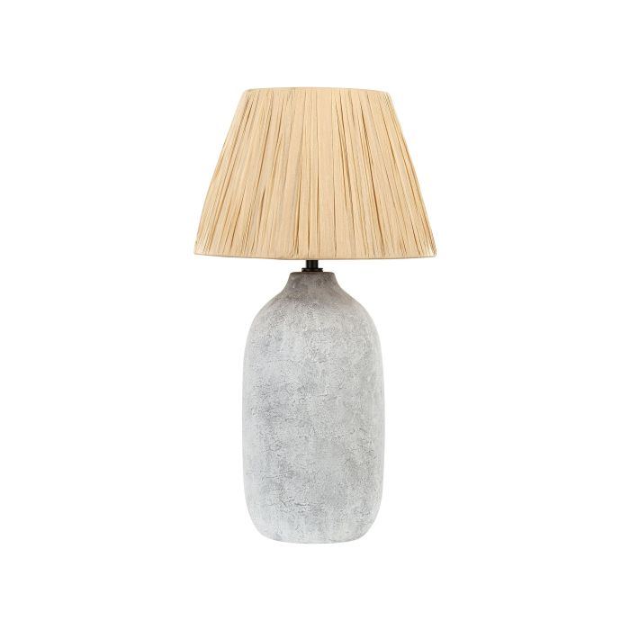 Ceramic Table Lamp Grey MATILDE