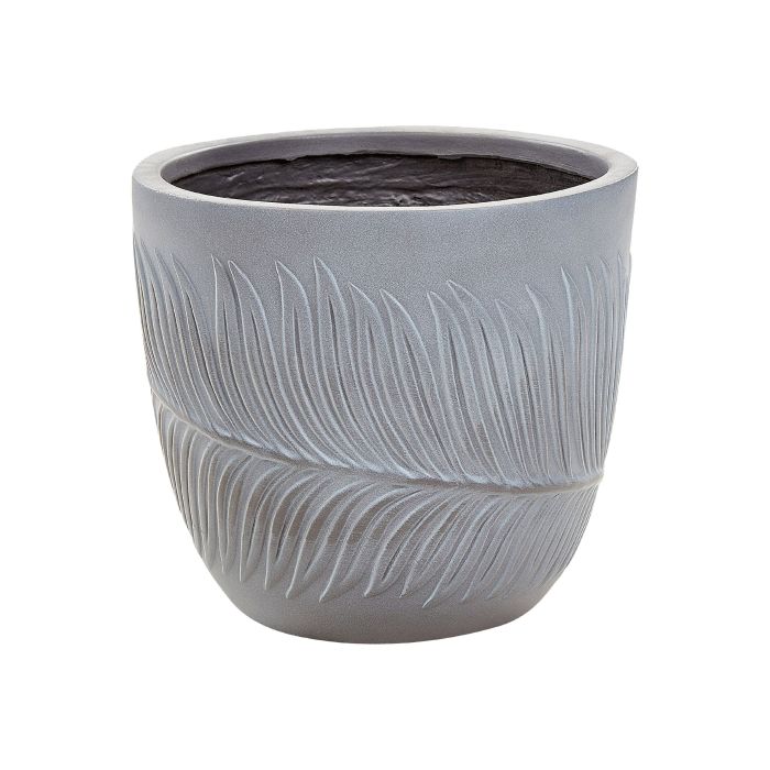 Flower Pot Fibre Clay 28 x 28 x 16 cm Grey FTERO
