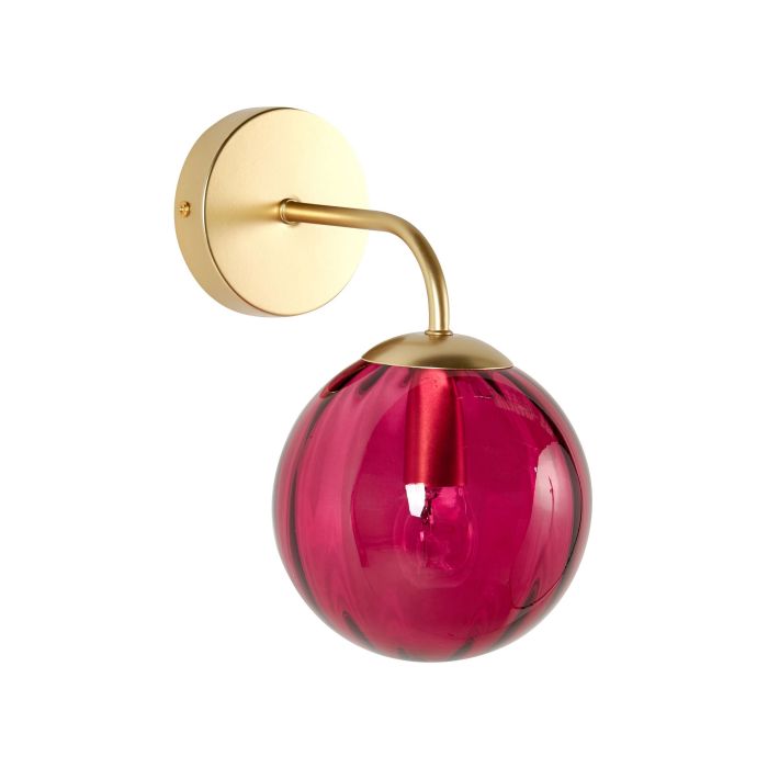 Metal Wall Lamp Red BOOMI