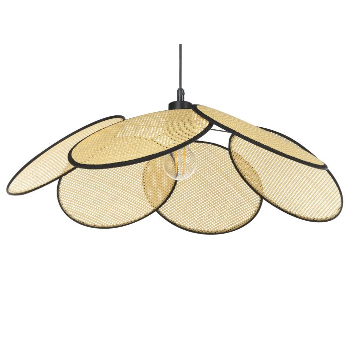 Pendant Lamp Natural and Black MEROO