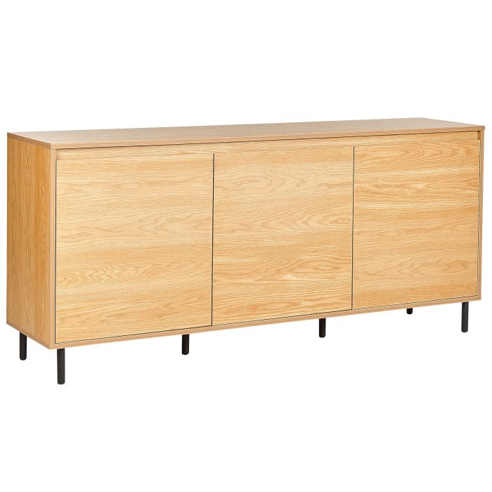 3 Door Sideboard Light Wood NIKEA